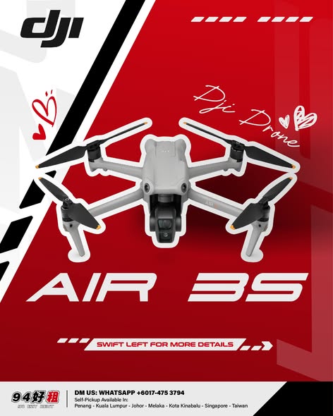 DJI Air 3S available for rent at 94 Ezy Rent