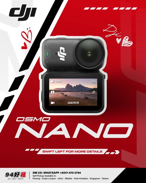 DJI Osmo Nano available for rent at 94 Ezy Rent