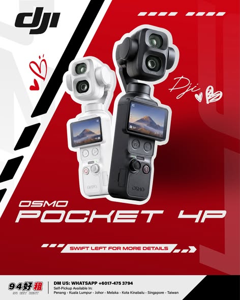 DJI Pocket 4 Pro available for rent at 94 Ezy Rent